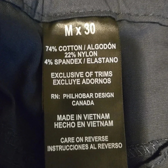 B.C. Clothing Co. Men's Navy Blue Belted Convertible Cargo Pants Mx30 - Picture 11 of 14